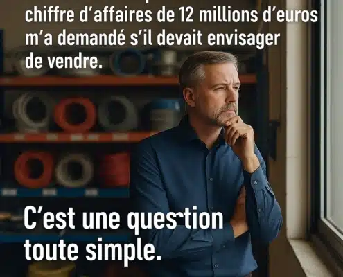 Un chef d’entreprise affichant un chiffre d’affaires de 12 millions d’euros m’a demandé s’il devait envisager de vendre., succession et transmission d'entreprise Suisse
